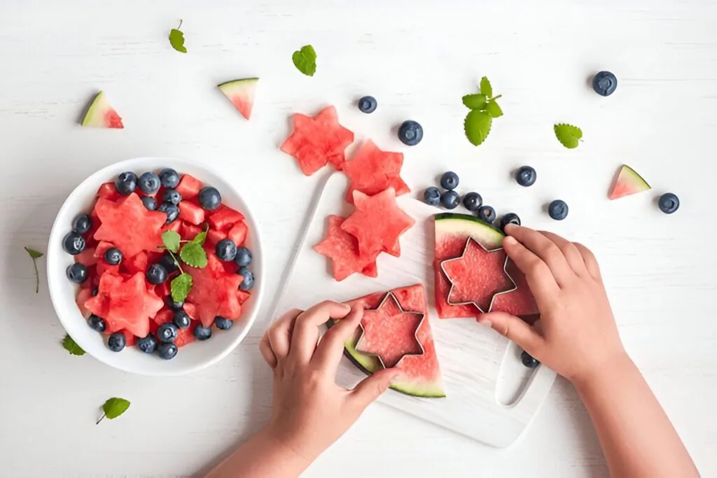 Colorful Fruit and Veggie Platters