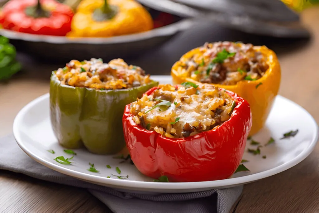 Ground Beef Stuffed Bell Peppers