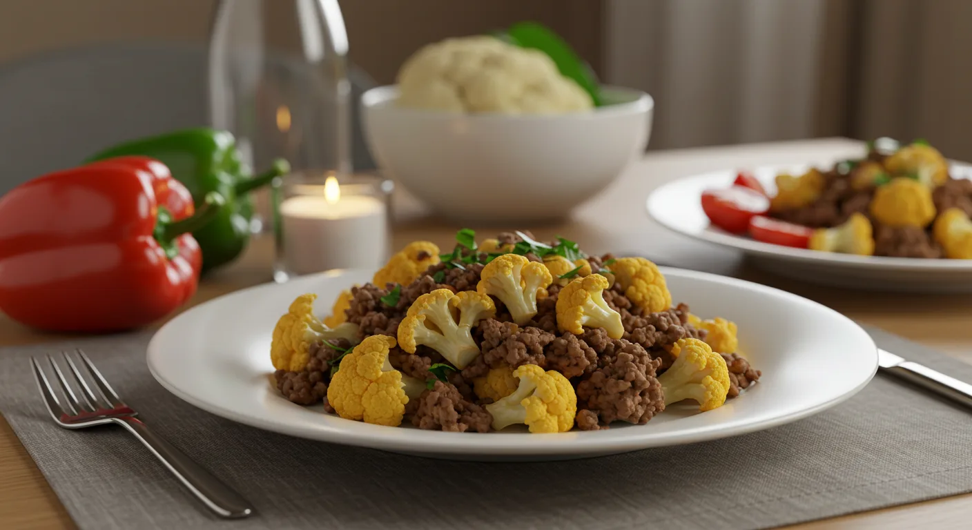 Easy Ground Beef and Cauliflower Recipe